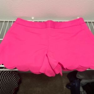 Hot pink Express shorts